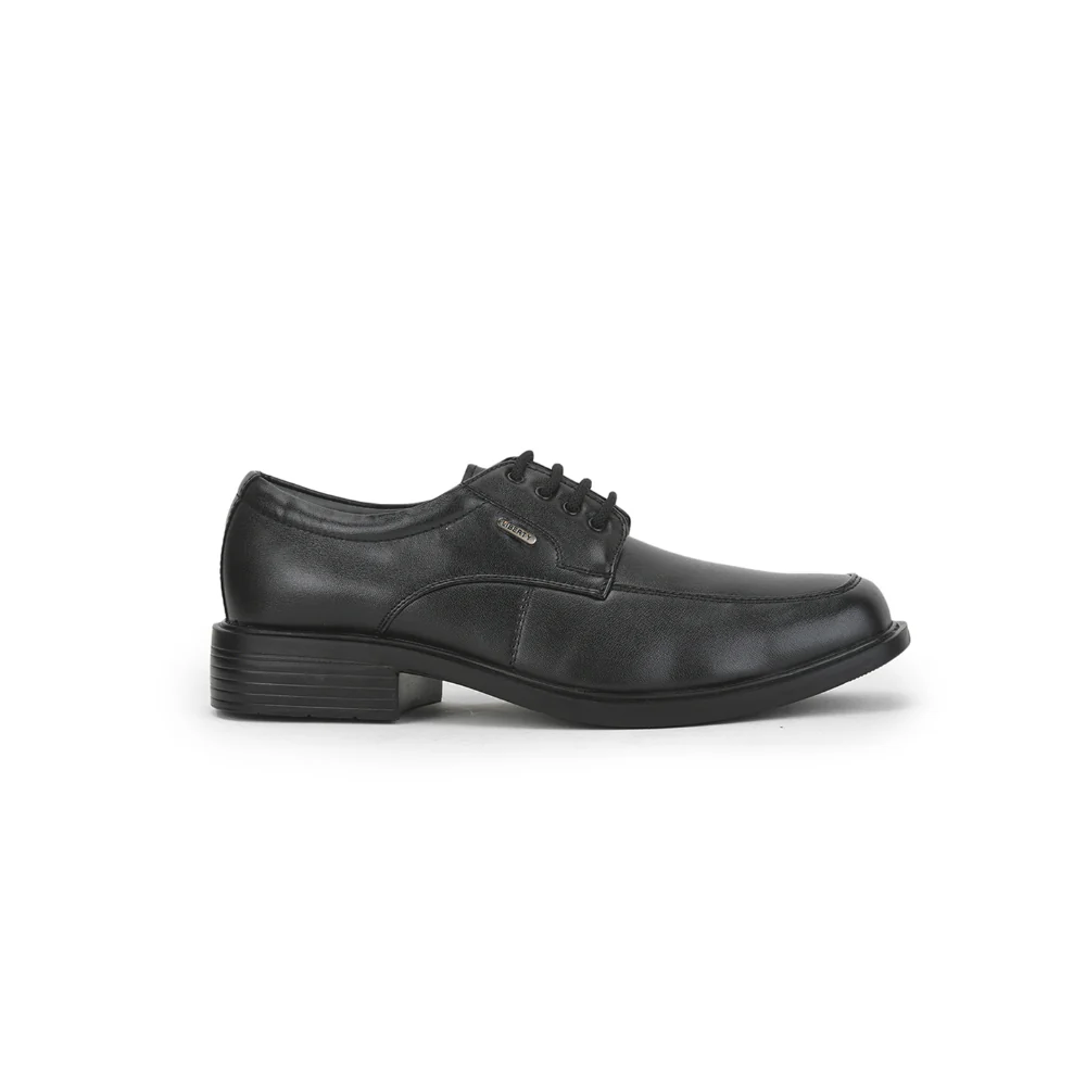 Fortune Lacing Black Formal Derby Shoes For Men 505-16 By Liberty - Image 2