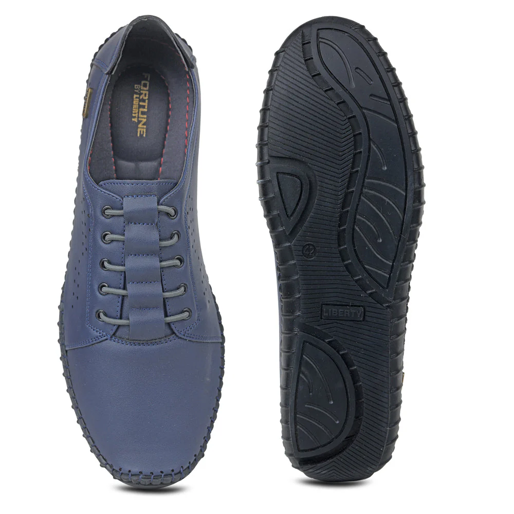 Fortune (N.Blue) Casual Lace Up Shoes For Men JPL-252 By Liberty - Image 4