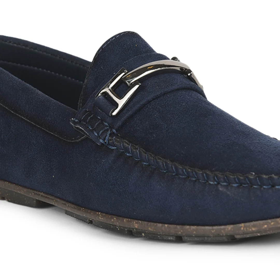 Fortune (Navy Blue) Casual Slip on Shoes For Men VCL-2 By Liberty - Image 4
