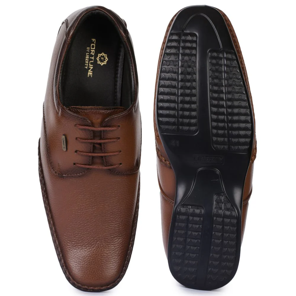 Fortune (Tan) Classic Oxford Shoes For Men JP-9433 By Liberty - Image 4