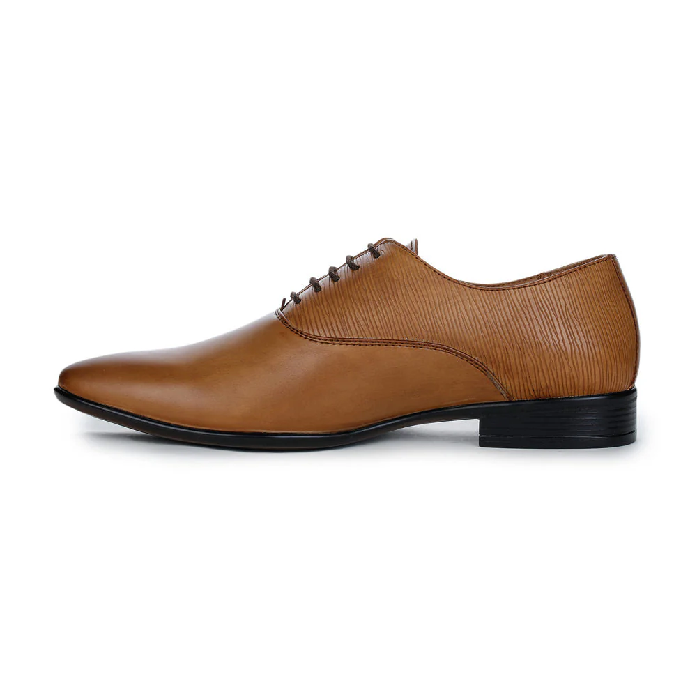 Fortune (Tan) Derby Shoes For Men FDY-109 By Liberty - Image 2