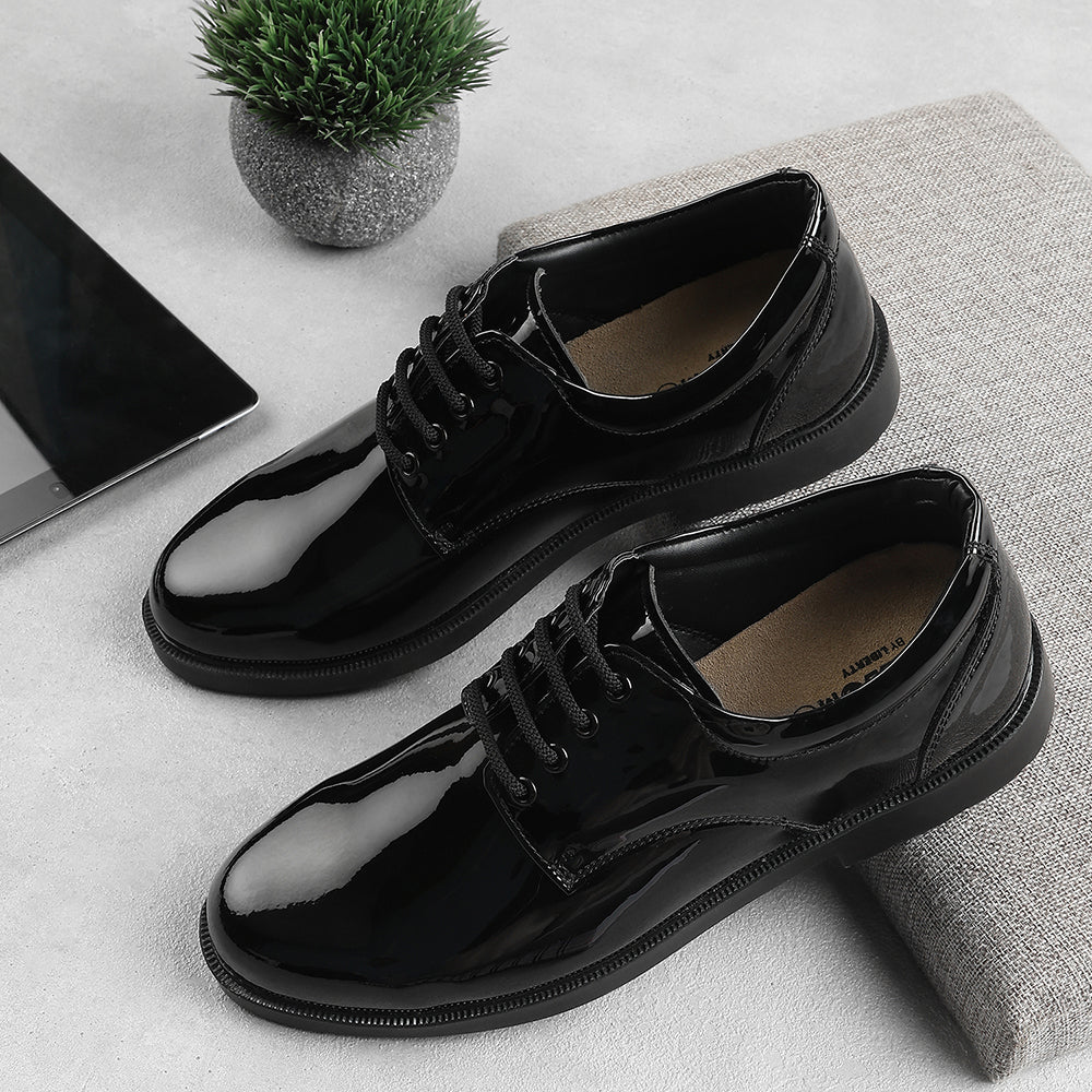 Freedom Black Formal Lacing Navy Shoes For Men 5238-219MP By Liberty - Image 3