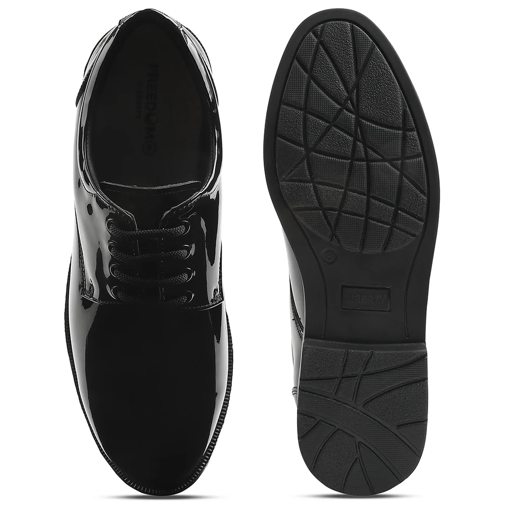 Freedom Black Formal Lacing Navy Shoes For Men 5238-219MP By Liberty - Image 7