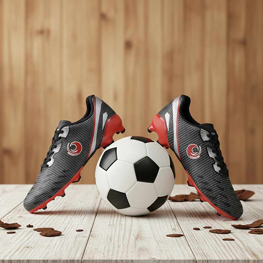 Freedom Black Sports Lacing Football Shoes For Men JOGA By Liberty - Image 4