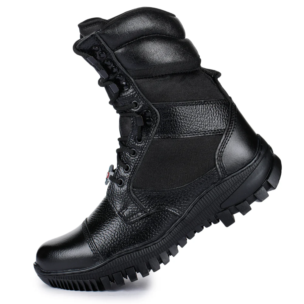 Freedom By Liberty Mens SOLDIER-01 Defence Lacing Black Trekking Boots - Image 5
