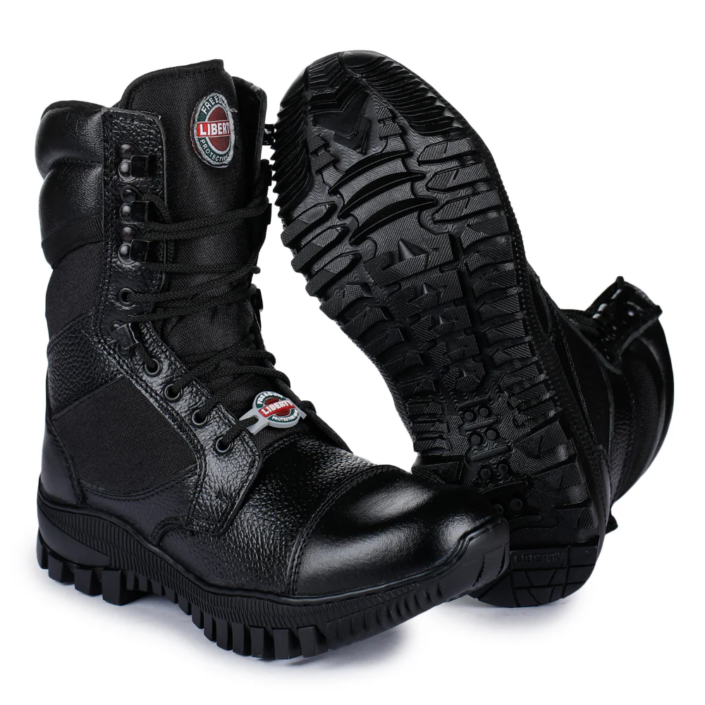 Freedom By Liberty Mens SOLDIER-01 Defence Lacing Black Trekking Boots - Image 7
