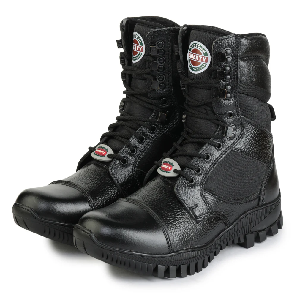 Freedom By Liberty Mens SOLDIER-01 Defence Lacing Black Trekking Boots - Image 8