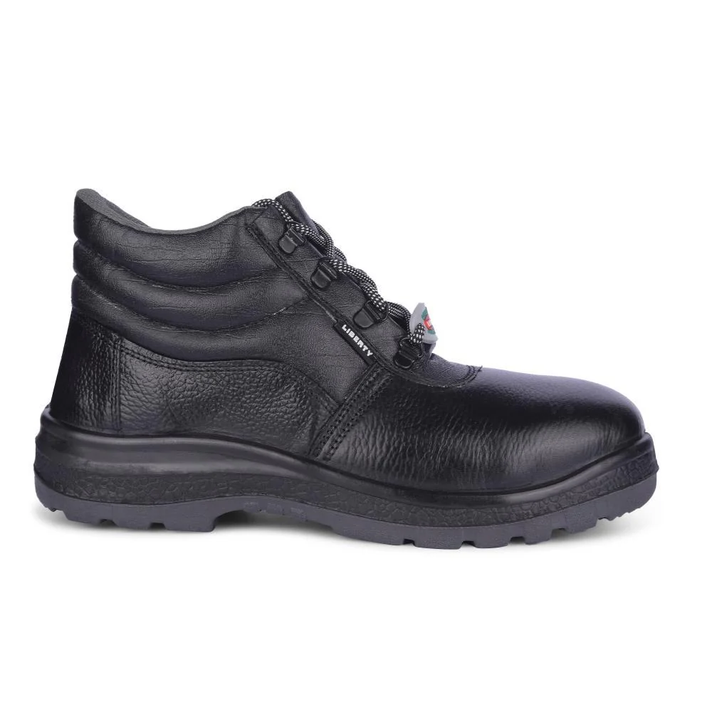 Freedom By Liberty Mens SURAKSHAAC Black Safety Lacing Shoes - Image 2