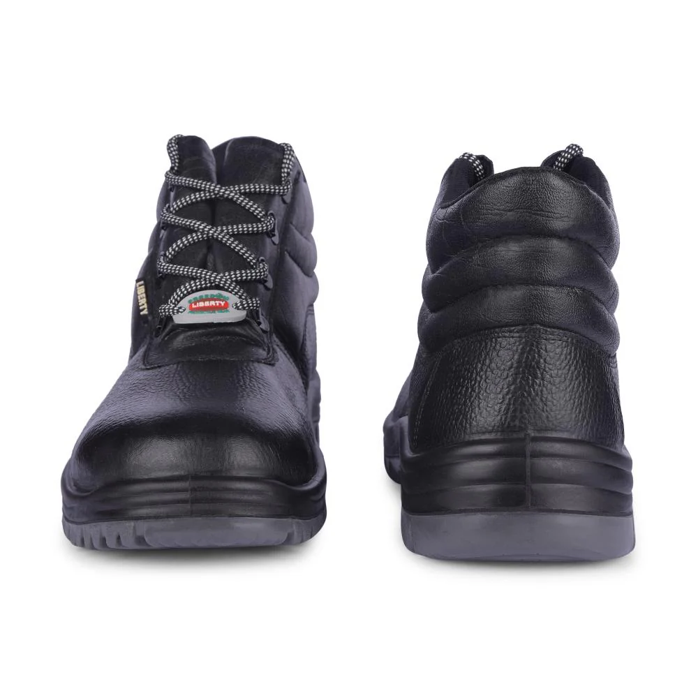 Freedom By Liberty Mens SURAKSHAAK Black Safety Lacing Shoes - Image 4