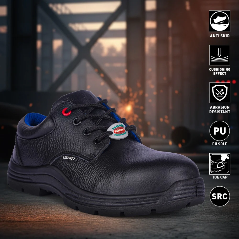 Freedom By Liberty Mens SURKSHA1CJ Black Safety Lacing Shoes - Image 2