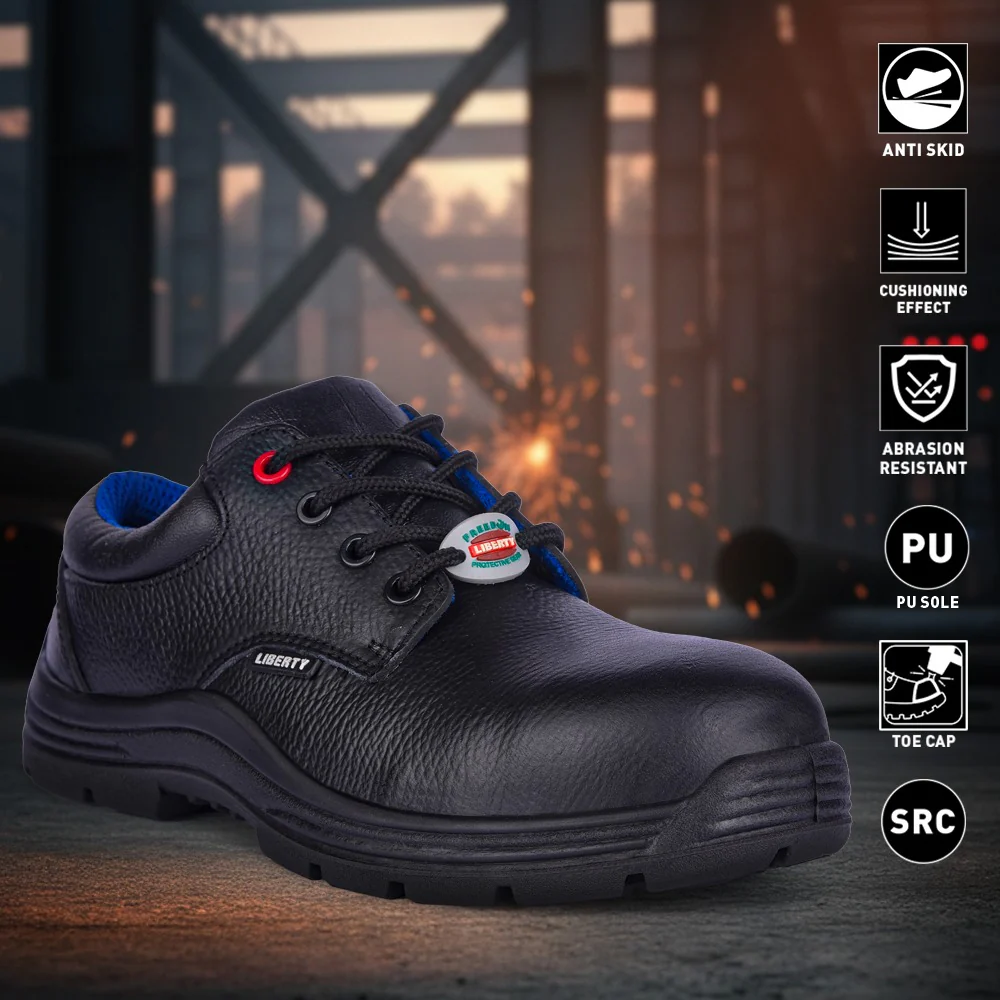 Freedom By Liberty Mens SURKSHA1SJ Black Safety Lacing Shoes - Image 2