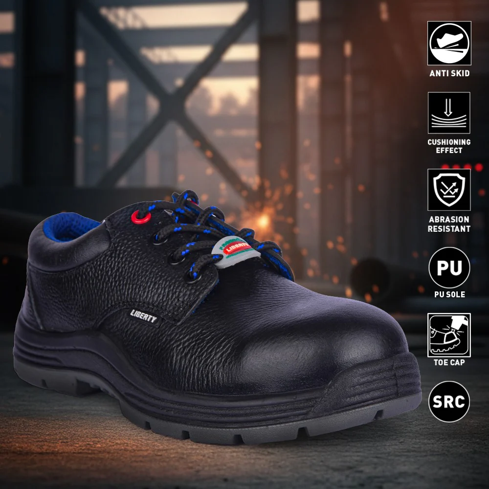 Freedom By Liberty Mens SURKSHA2CJ Black Safety Lacing Shoes - Image 2