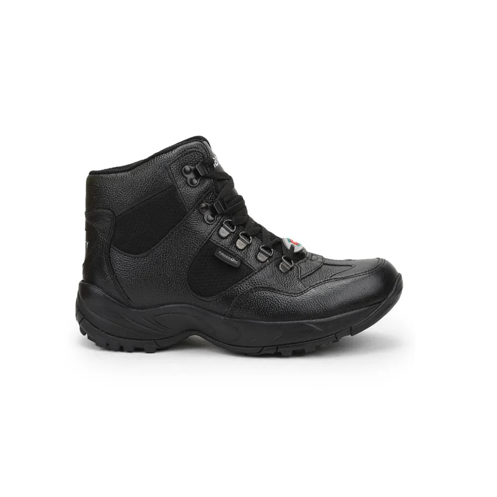 Freedom Casual (Black) Defence Hiking/Trekking Ankle Shoes SHAURYA By Liberty - Image 3