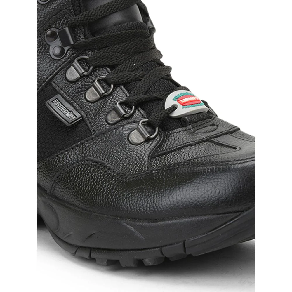 Freedom Casual (Black) Defence Hiking/Trekking Ankle Shoes SHAURYA By Liberty - Image 5