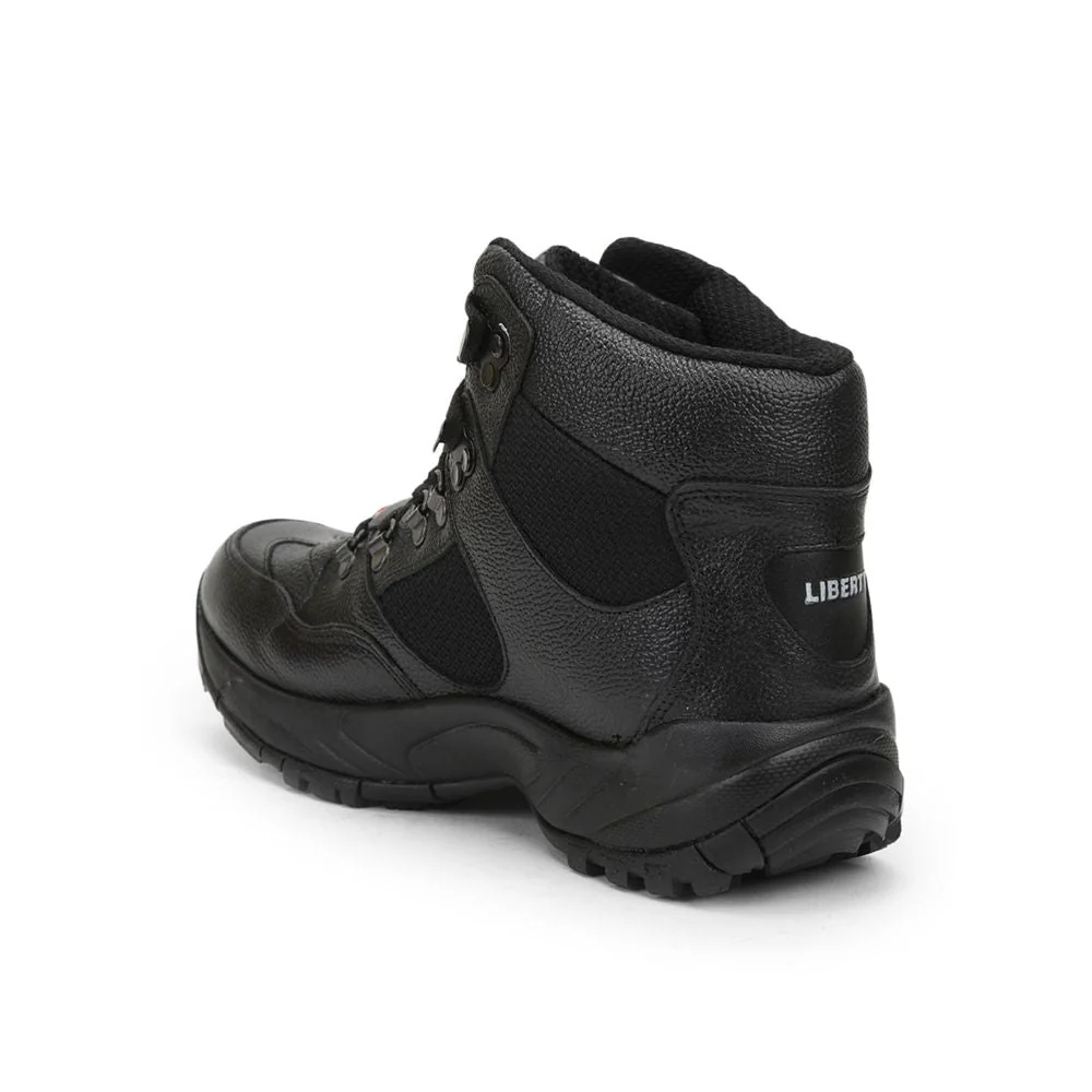 Freedom Casual (Black) Defence Hiking/Trekking Ankle Shoes SHAURYA By Liberty - Image 6