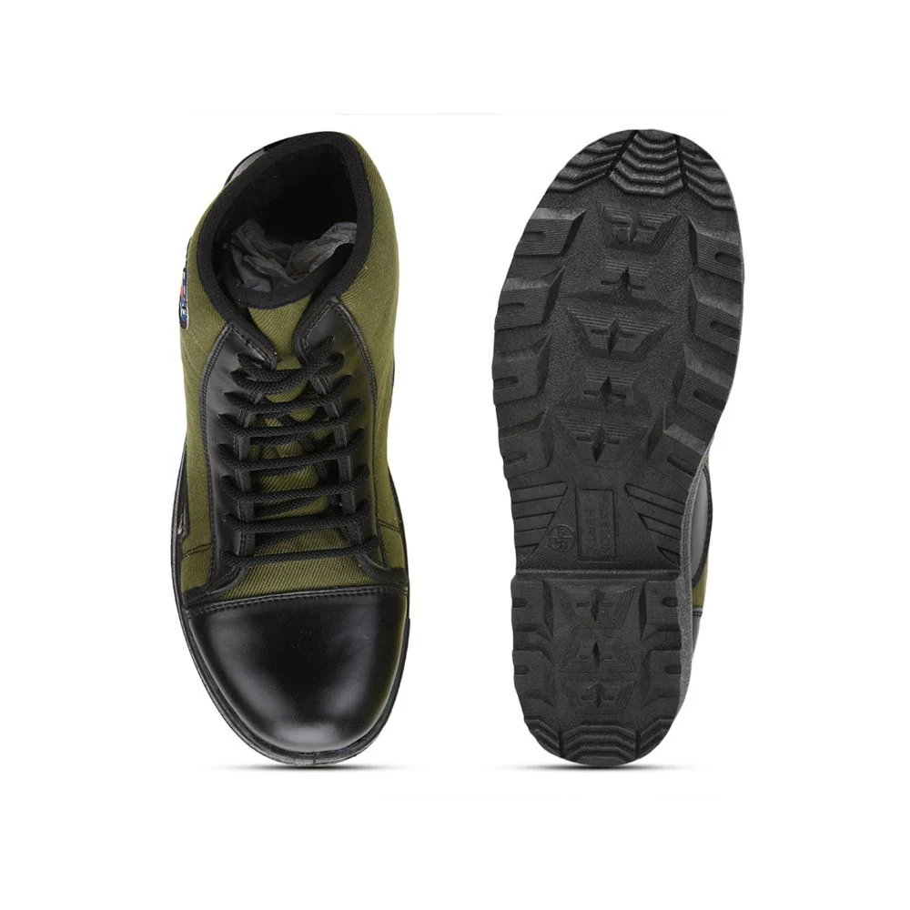 Freedom Olive Green Lacing Jungle Boot For Men JUNGLESHOE By Liberty - Image 3