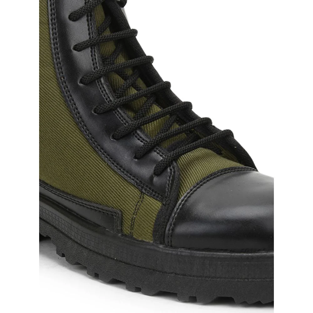 Freedom Olive Green Lacing Jungle Boot For Men JUNGLESHOE By Liberty - Image 4