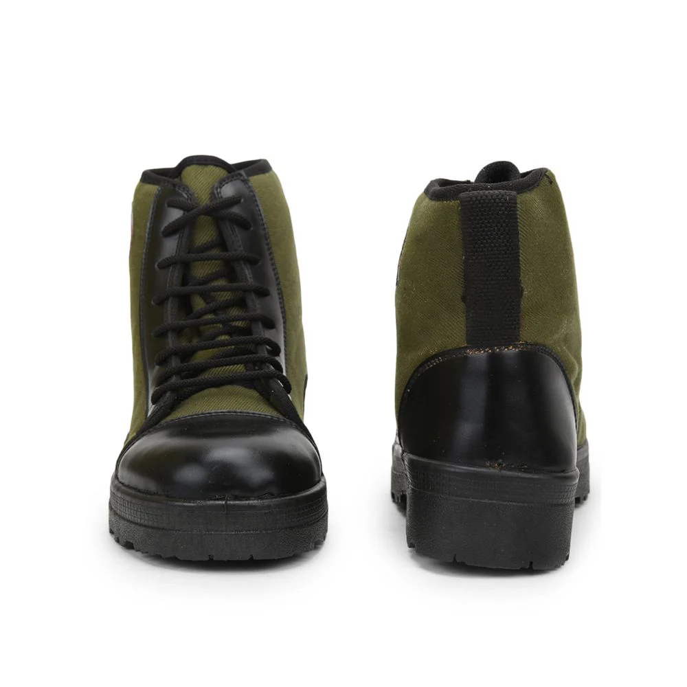 Freedom Olive Green Lacing Jungle Boot For Men JUNGLESHOE By Liberty - Image 6