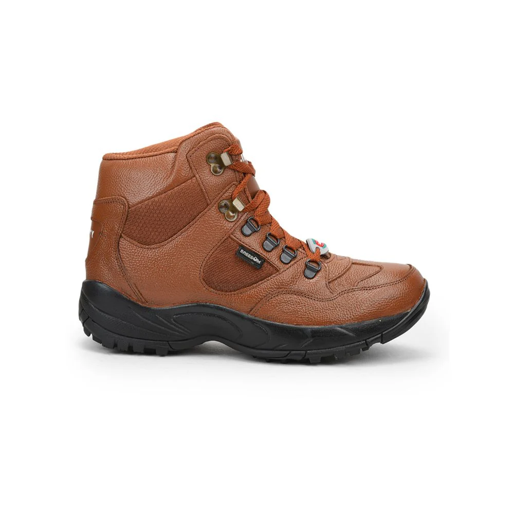 Freedom By Liberty Mens SHAURYA Defence Lacing Tan Trekking Boots - Image 2