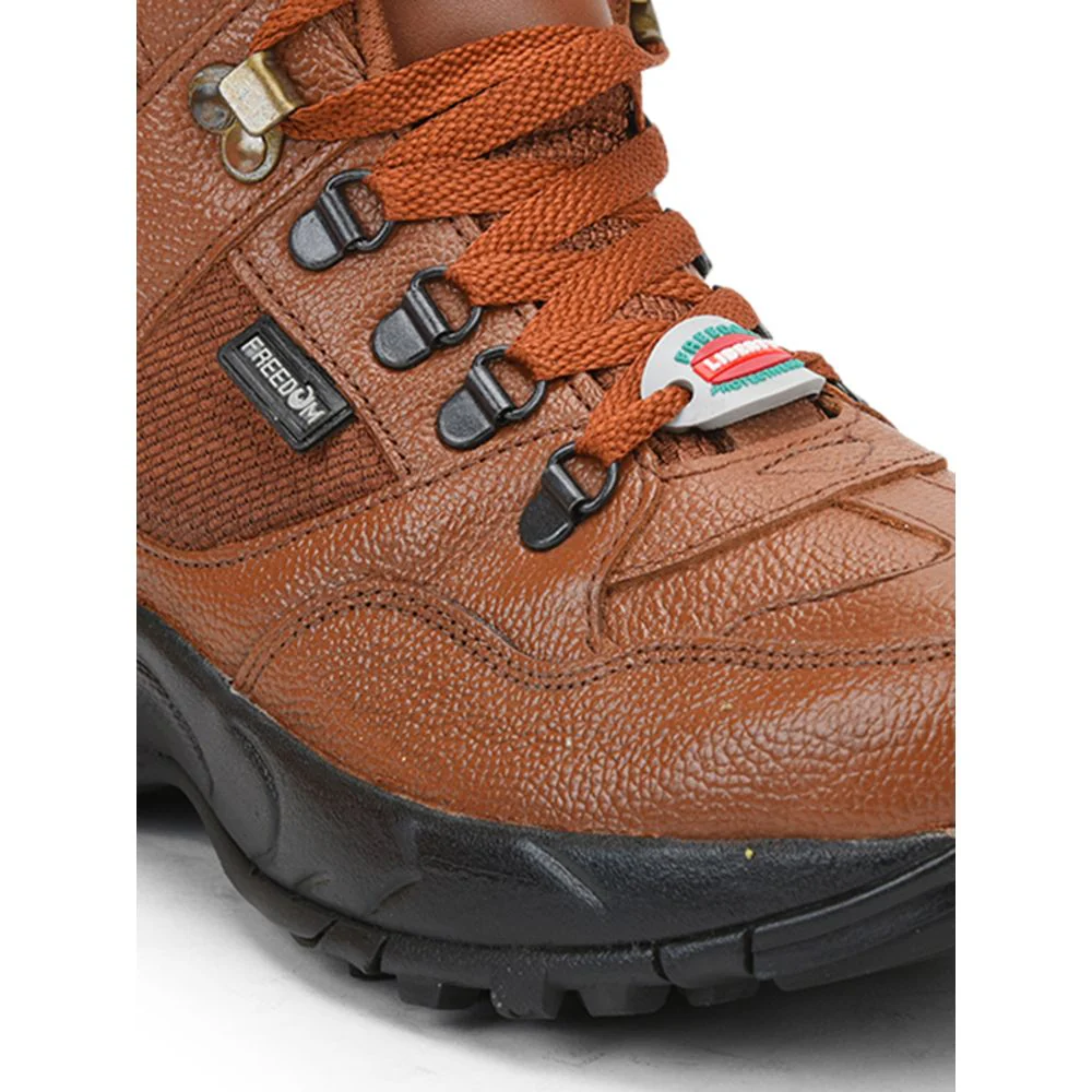 Freedom By Liberty Mens SHAURYA Defence Lacing Tan Trekking Boots - Image 4