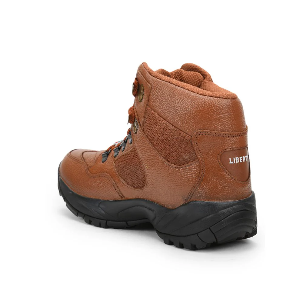 Freedom By Liberty Mens SHAURYA Defence Lacing Tan Trekking Boots - Image 5