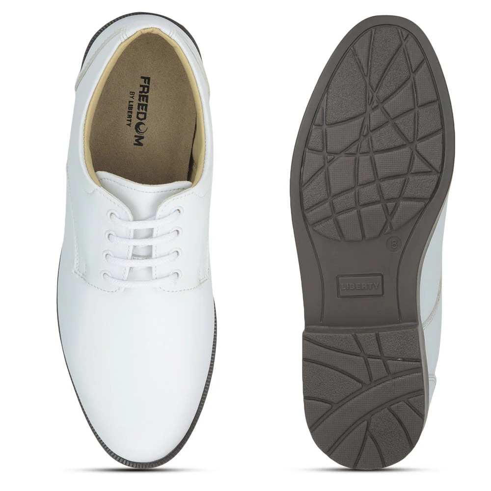 Freedom Formal White Defence Navy Shoes 5238-219MF By Liberty - Image 7