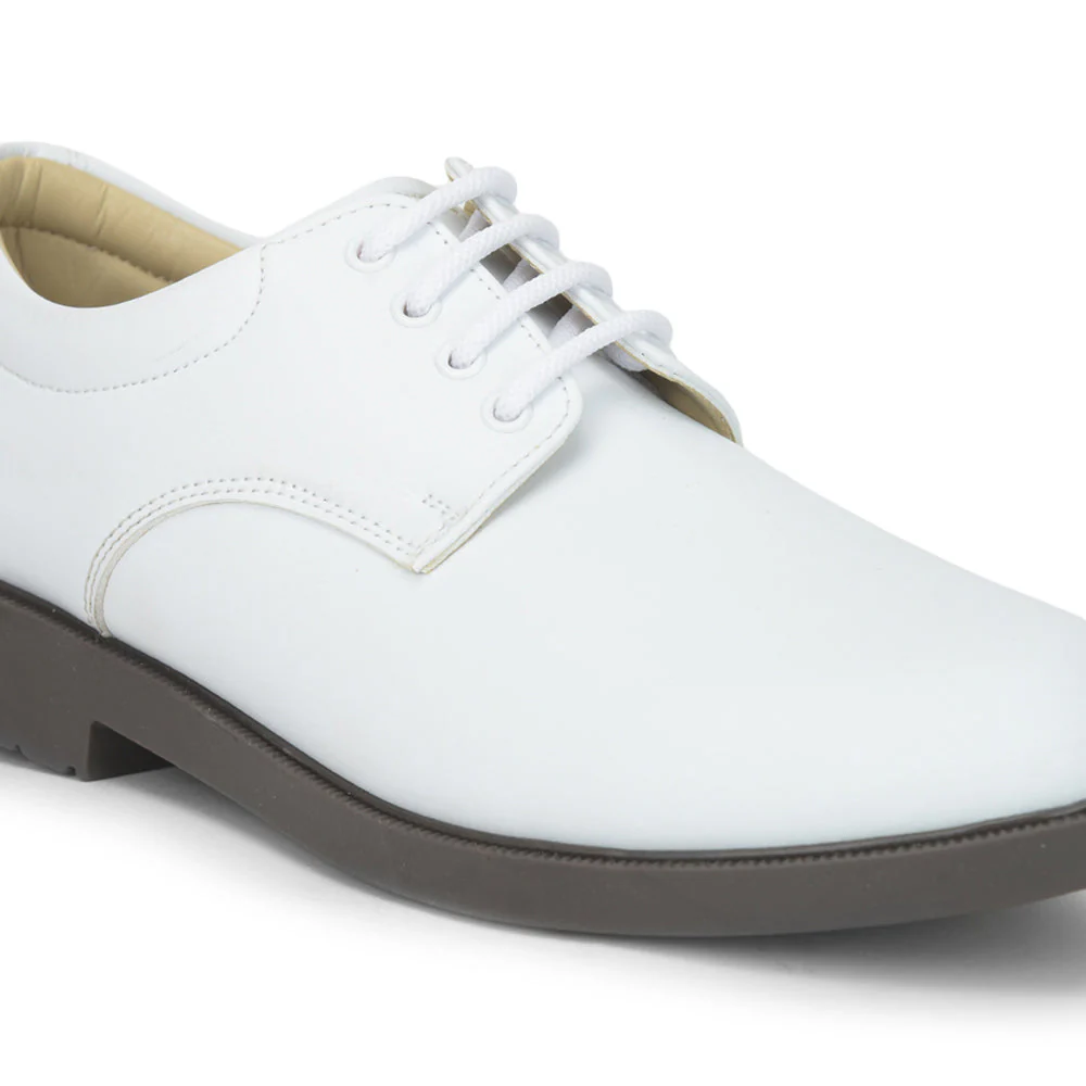 Freedom Formal White Defence Navy Shoes 5238-219MF By Liberty - Image 8