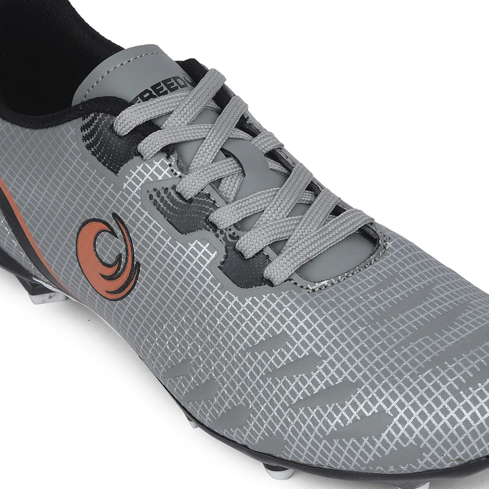 Freedom Grey Sports Lacing Football Shoes For Men JOGA By Liberty - Image 4