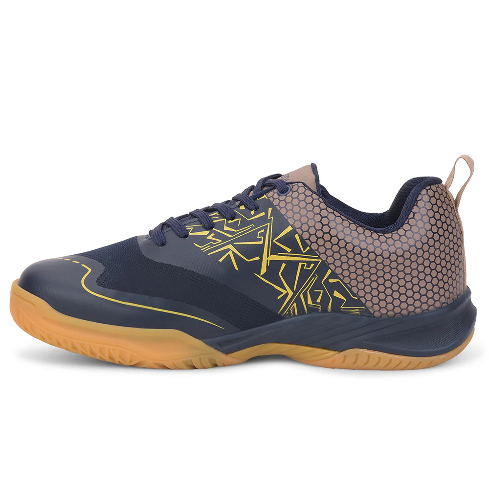 FREEDOM Navy Blue Sports Non-Marking Paddle/Pickleball & Badminton Shoes For Men UNESKO By Liberty - Image 3