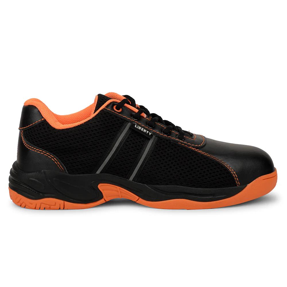Freedom Orange Lacing Safety Shoes For Men ROCKELETST By Liberty - Image 2