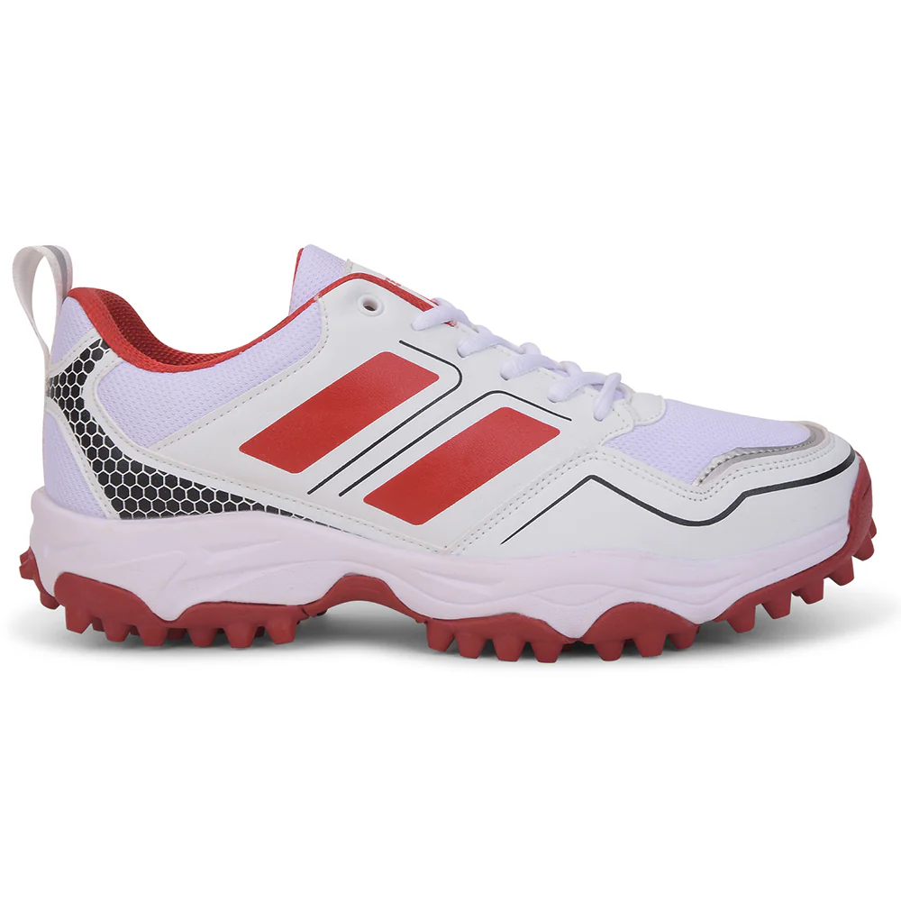 FREEDOM Red Sports Lace-Up Cricket Shoes For Men POWERPLAY By Liberty - Image 2