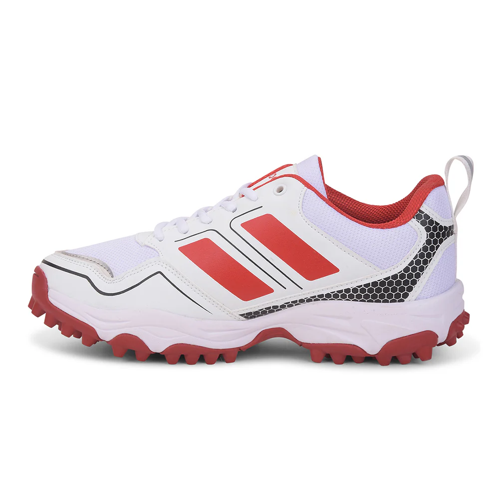 FREEDOM Red Sports Lace-Up Cricket Shoes For Men POWERPLAY By Liberty - Image 3