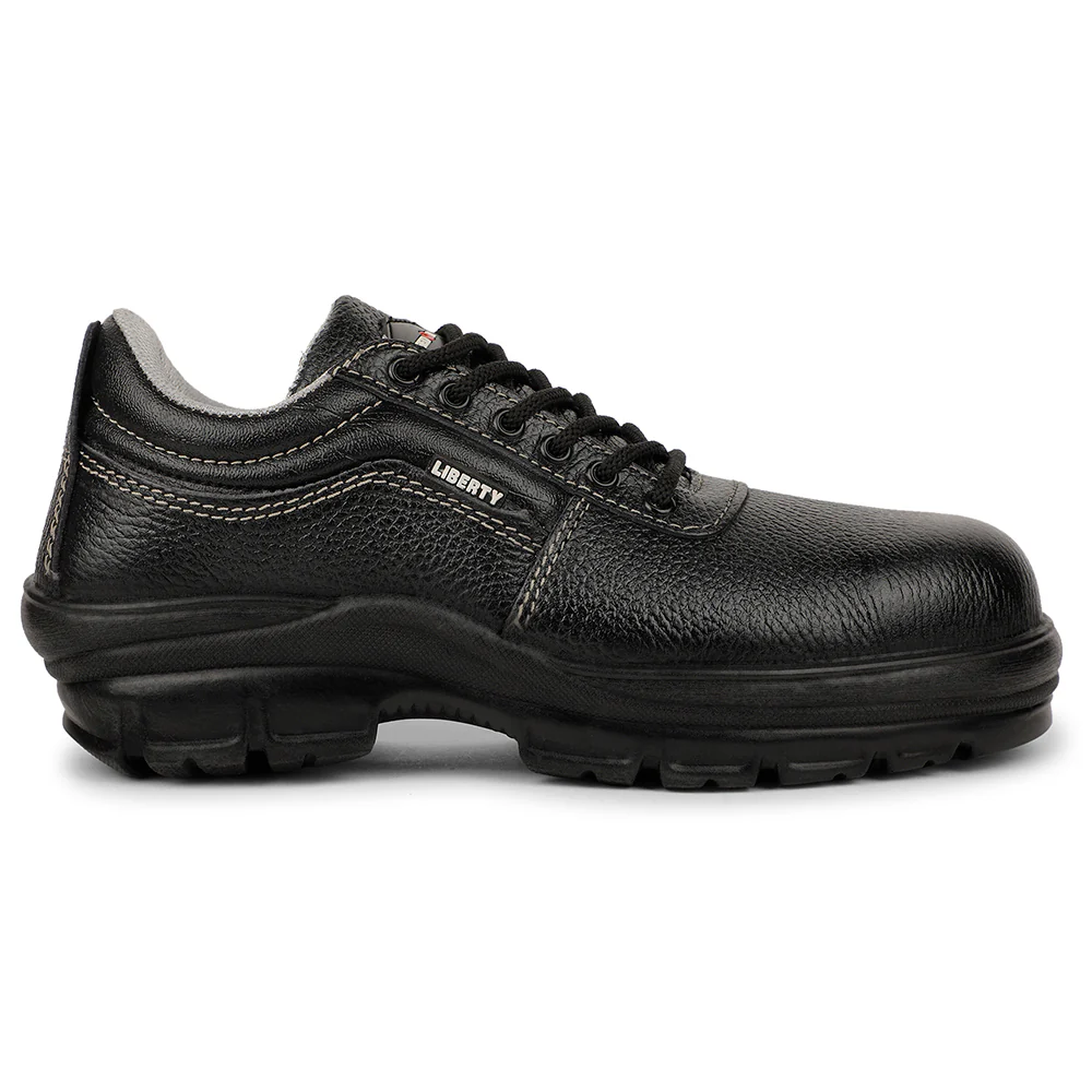 Freedom ROUGHTR-CL Black Safety Shoes for Men By Liberty - Image 2