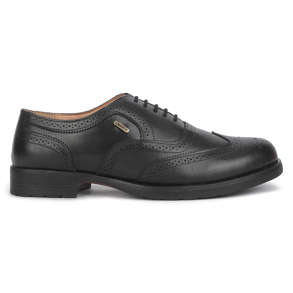 Freedom RSL-1 Black Formal Lacing Oxford Shoes for Men by Liberty - Image 2