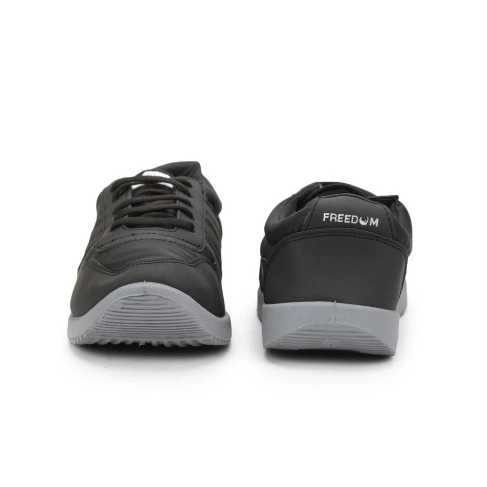 Freedom Casual Black Pt. Lacing Shoes For Men JUMP By Liberty - Image 6