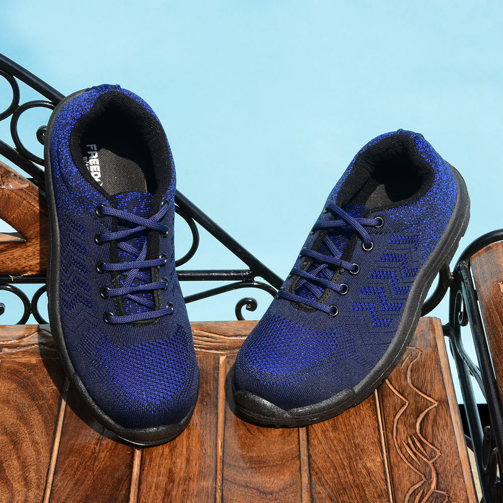 Freedom Sports (Blue) Safety Flyknit Sporty With Steel Toe PVC Shoes VIJETA-BH By Liberty - Image 2