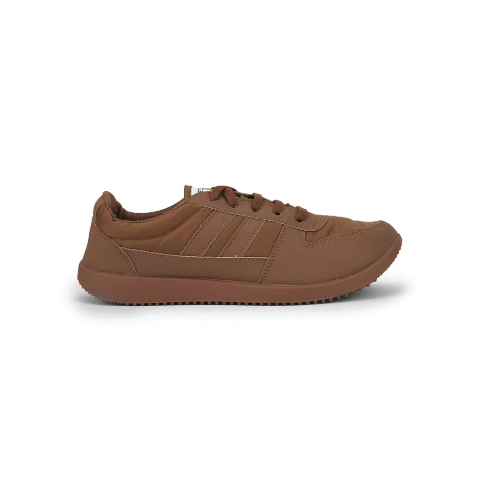 Freedom Casual Brown Pt. Lacing Shoes For Men JUMP By Liberty - Image 2