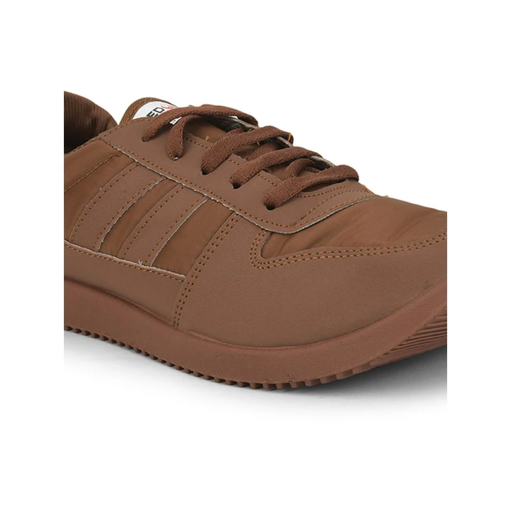 Freedom Casual Brown Pt. Lacing Shoes For Men JUMP By Liberty - Image 4