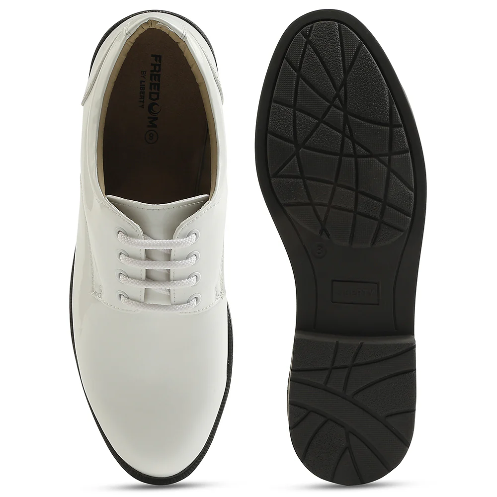 Freedom White Formal Lacing Navy Shoes For Men 5238-219MP By Liberty - Image 7