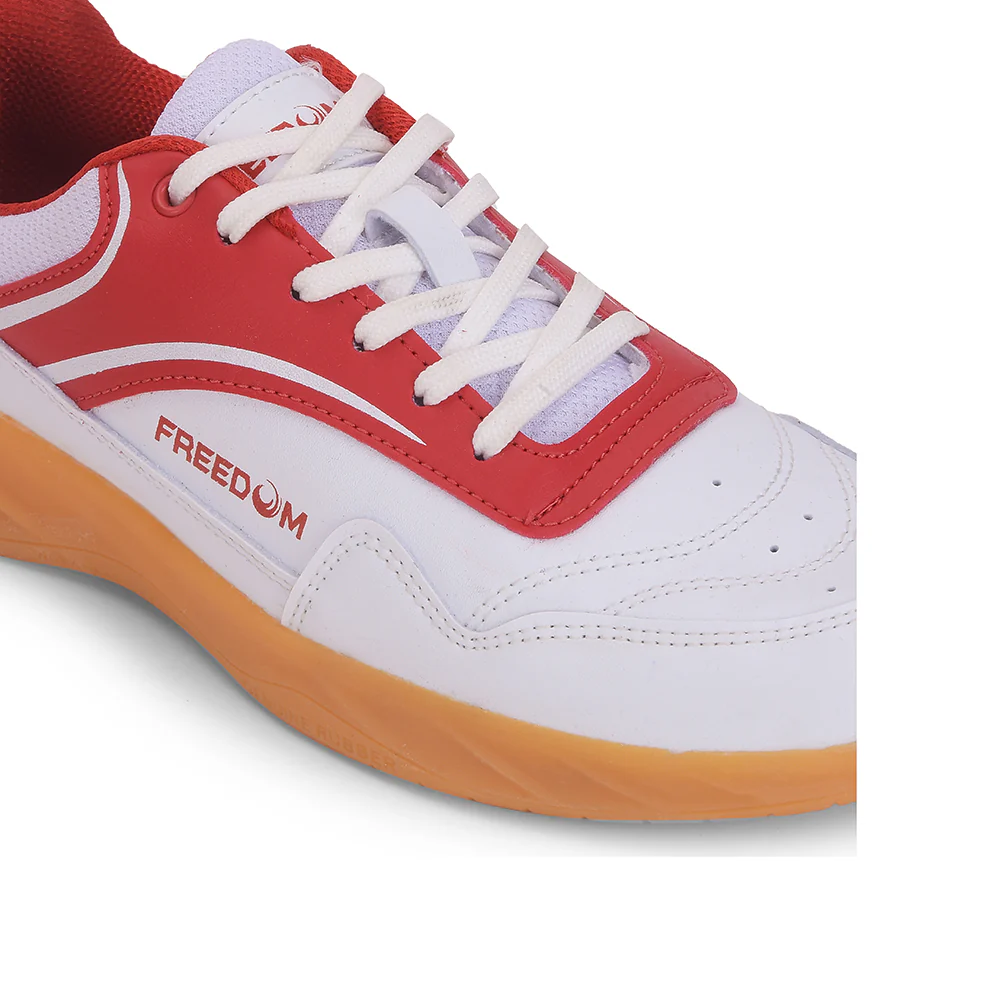 FREEDOM White Sports Non-Marking Paddle/Pickleball & Badminton Shoes For Men SHUSHA By Liberty - Image 5