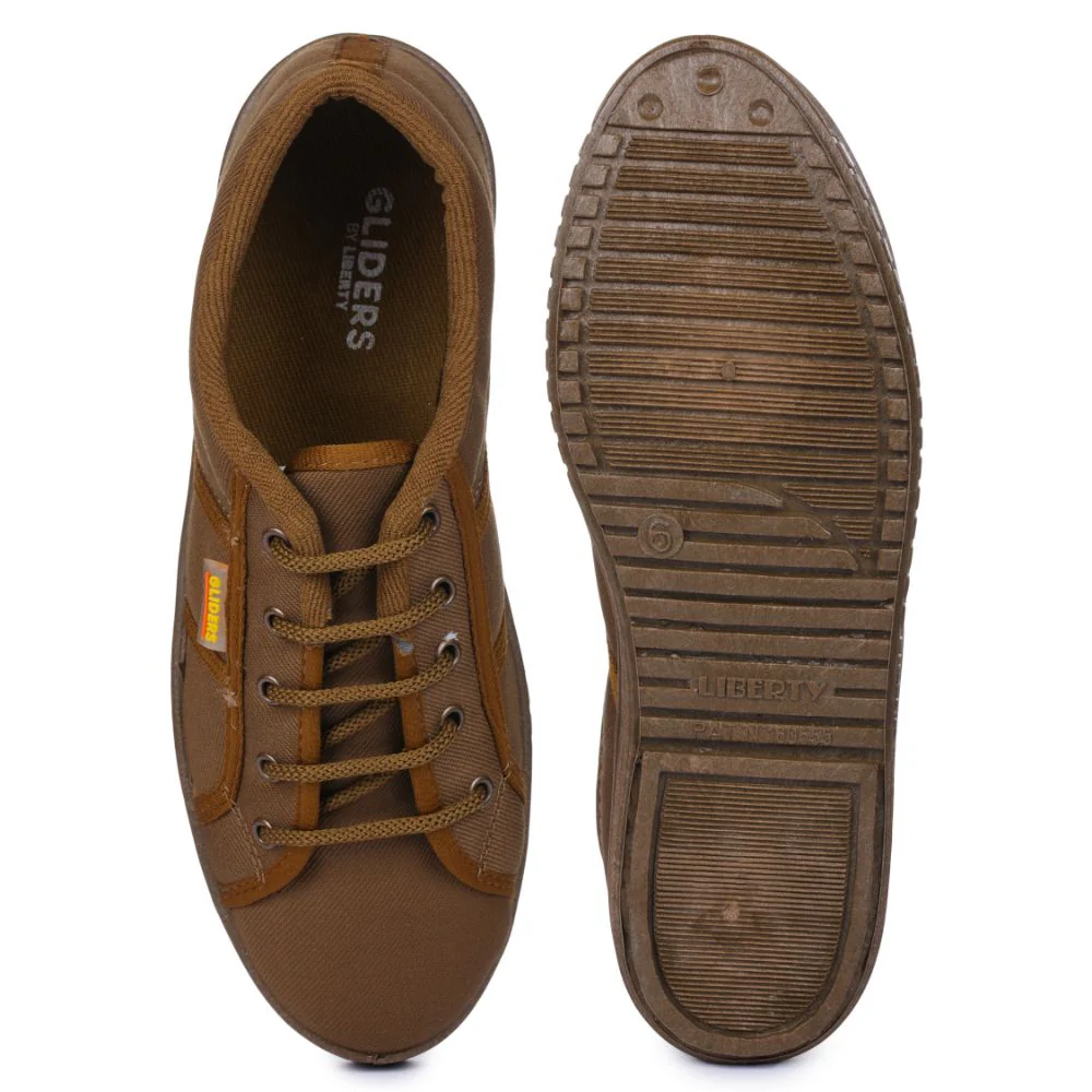 Gliders Beige Casual Lace Up Shoes For Men JUMPER-E By Liberty - Image 4