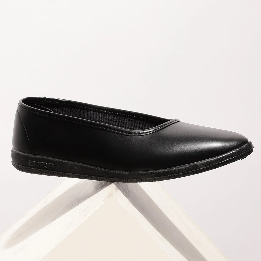 Gliders (Black) Casual Ballerina Shoes For Women BELLY By Liberty - Image 4