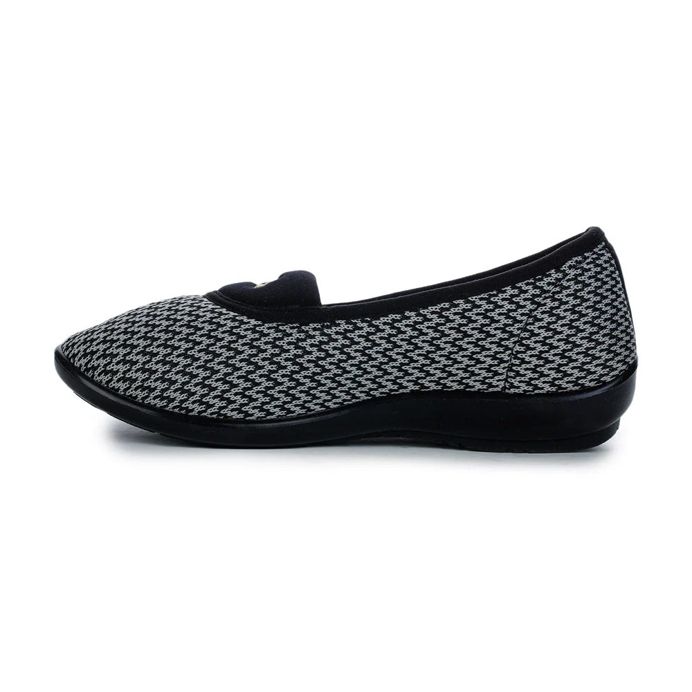 Gliders (Black) Casual Ballerina Shoes For Women ELENA-75 By Liberty - Image 2