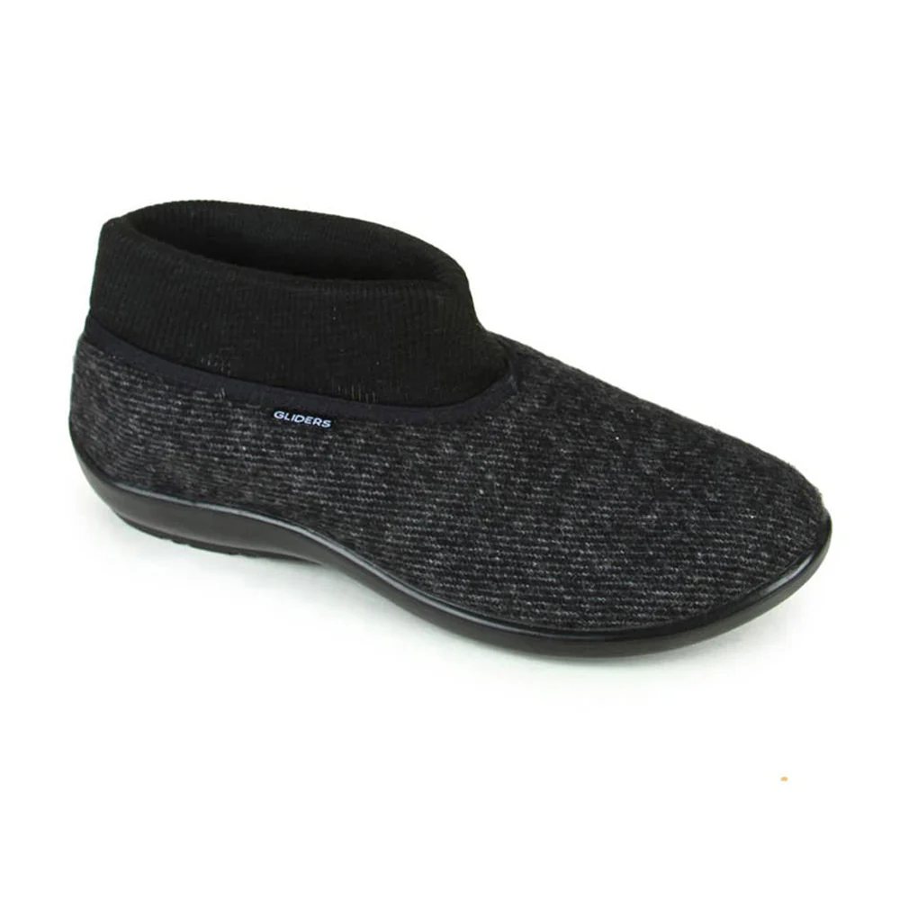 Gliders Black Casual Ballerina Shoes For Women FB-007 By Liberty