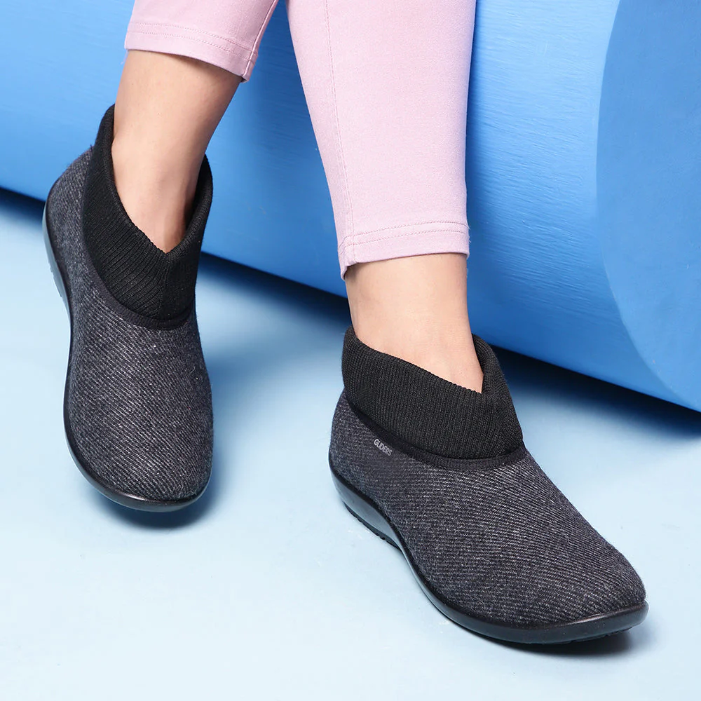 Gliders Black Casual Ballerina Shoes For Women FB-007 By Liberty - Image 4