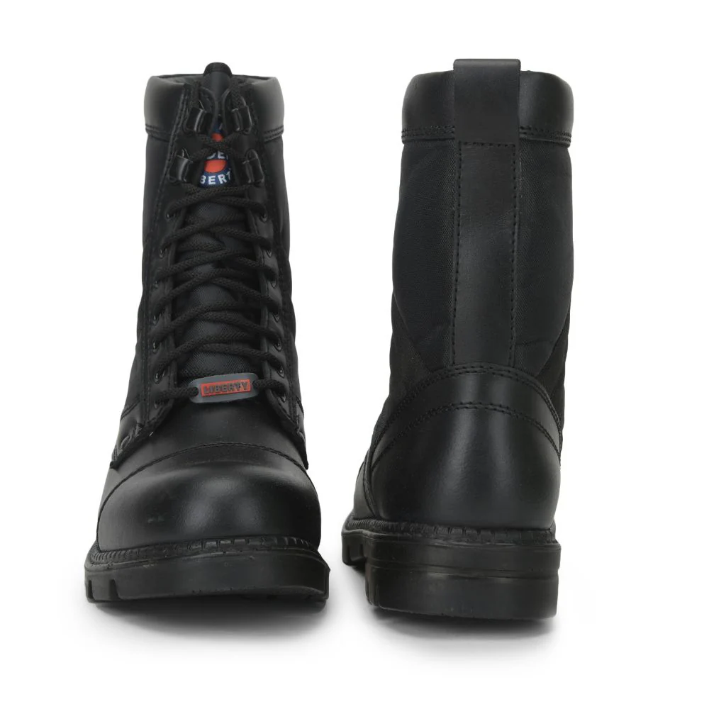 Gliders (Black) Casual Lace Up Shoes For Men PARABOOT By Liberty - Image 4