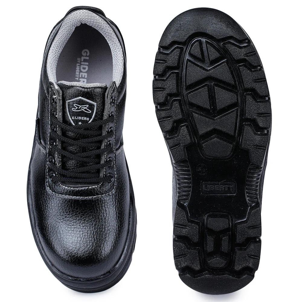 Gliders (Black) Casual Lace Up Shoes For Men ROUGFTR-CT By Liberty - Image 4