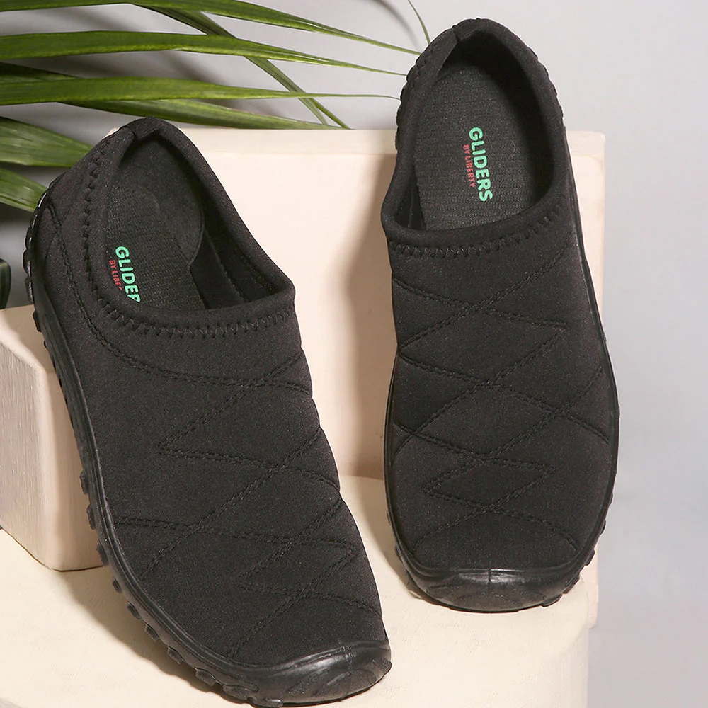 Gliders Black Casual Slip on Shoes For Men GOLF By Liberty - Image 3
