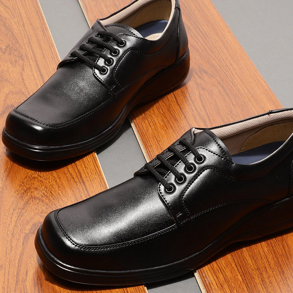 Gliders (Black) Formal Lace Up Shoes For Men 2042-05 N By Liberty - Image 3