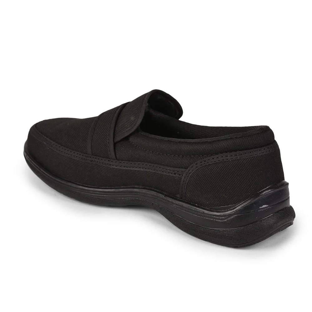 Gliders Black Non Lacing Casual Shoes For Men 3070-27NEW By Liberty - Image 6